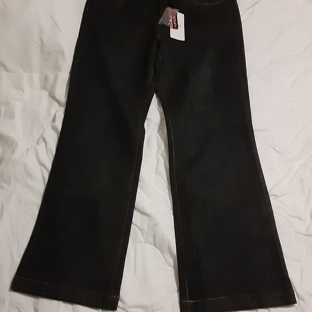 NWT Optionelle Boot Cut Jeans Black Size 14